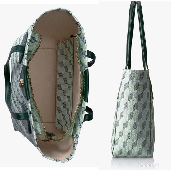 Anne Klein Georgia Medium Tote, Pistachio Multi - Picture 2 of 9